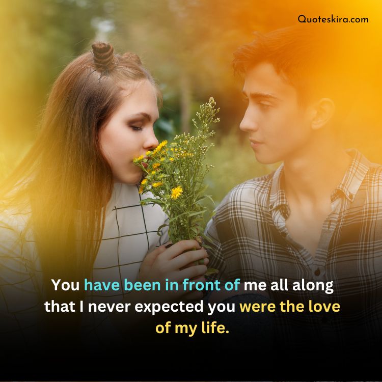 Unexpected Love Quotes In English